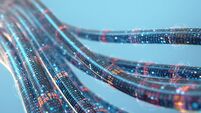 Concept image of cables and connections for data transfer in the digital world.3d rendering.