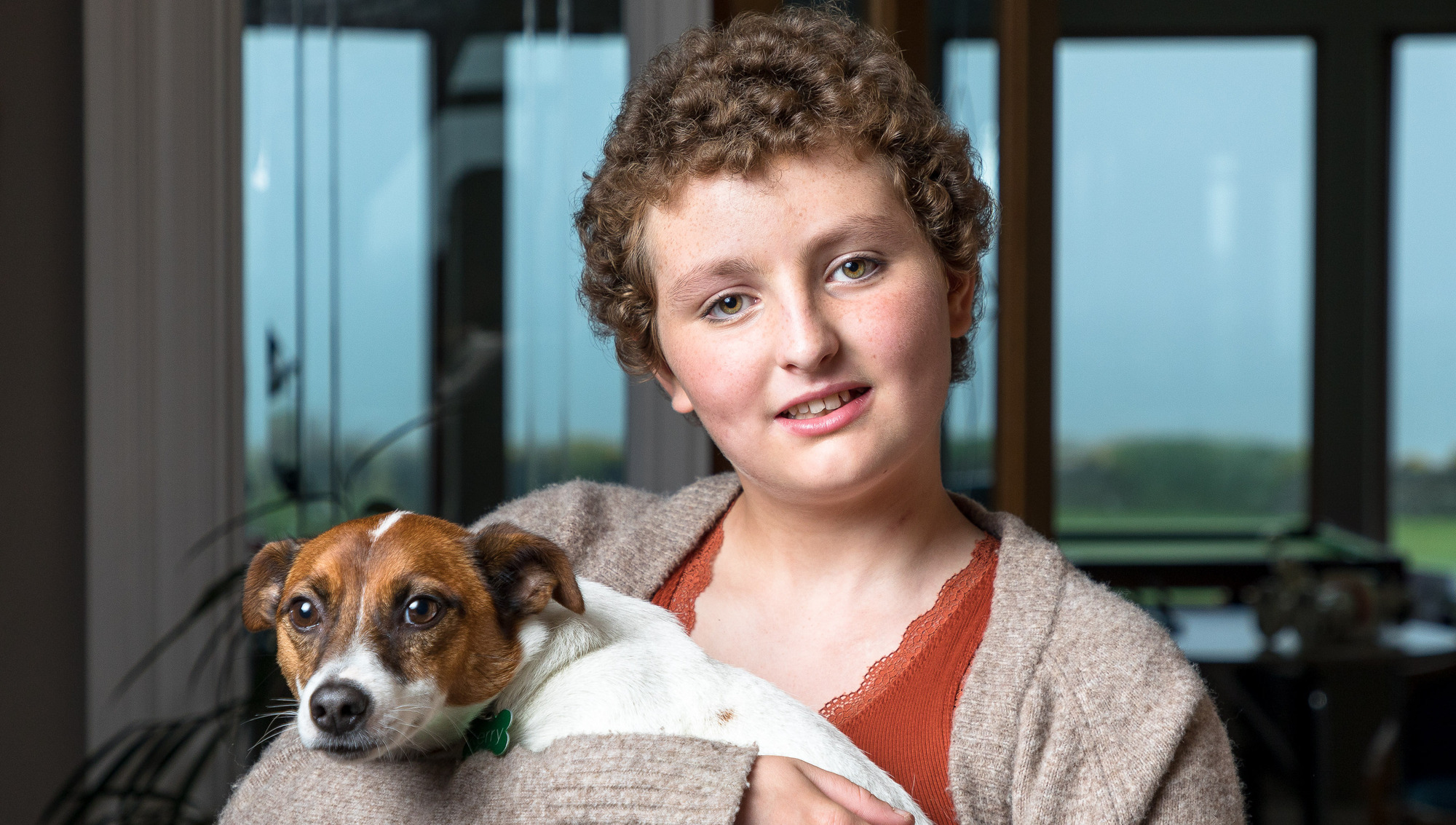 Elsie Hayes, with her dog Kerry, said that 'everyone at Ballinspittle National School was kind and accommodating, and understood when I wasn't able to do things'. Picture: David Creedon