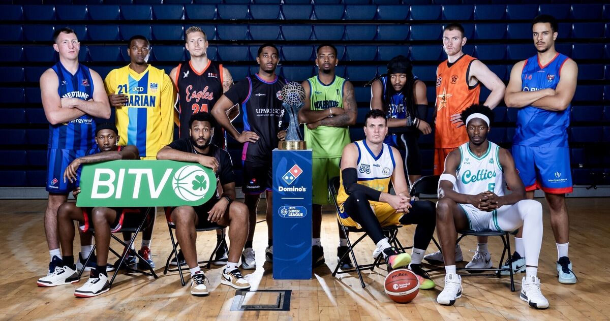 Players from the teams competing in the Domino’s Men’s Super League. Pic: Nick Elliott/Inpho Players from the teams competing in the Domino’s Men’s Super League. Pic: Nick Elliott/Inpho