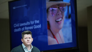 Becca Good, Renee Good’s partner, arrives for a news conference after Ms Good’s family sued the US government and several immigration officials (Ellen Schmidt/AP) Becca Good, Renee Good’s partner, arrives for a news conference after Ms Good’s family sued the US government and several immigration officials (Ellen Schmidt/AP)