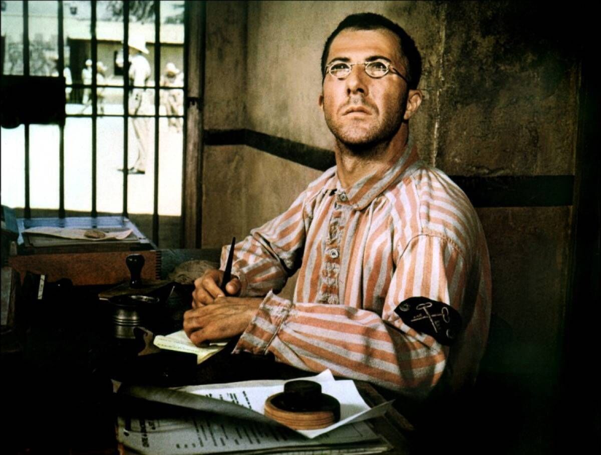 Dustin Hoffman in Papillon. Dustin Hoffman in Papillon.