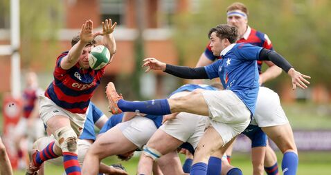 Rob Gilsenan is blocked by Fionn Gilbert 4/4/2026