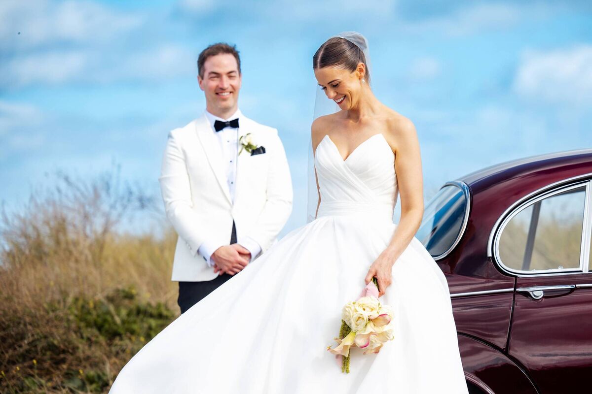 Claire Dowling and Mark Geary with their wedding party. Pictures: Matt Brooker Photography