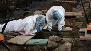 <p>A search under way the former mother and baby institution in Tuam, Co Galway. File picture: Odait/PA</p>