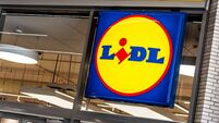 Lidl logo on the supermarket