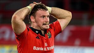 <p>GRAB THE BULLS BY THE HORNS: Seán O'Brien after the United Rugby Championship match between Munster and Glasgow Warriors at Thomond Park. Pic: Brendan Moran/Sportsfile.</p> <p>GRAB THE BULLS BY THE HORNS: Seán O'Brien after the United Rugby Championship match between Munster and Glasgow Warriors at Thomond Park. Pic: Brendan Moran/Sportsfile.</p>