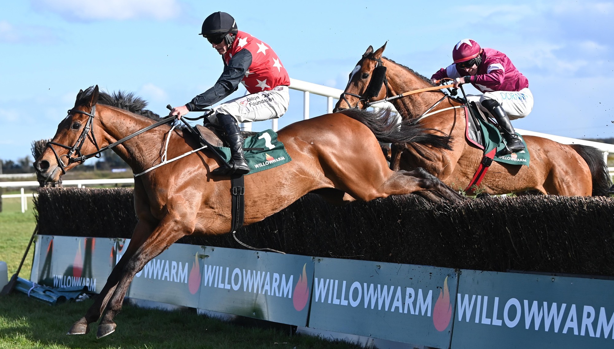 Fleur In The Park en route to Grade One glory at Fairyhouse in April. He will be looking to make a winning return to action at Gowran Park today. 	Picture: Healy Racing