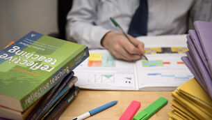 <p>In second-level schools, teachers are withdrawing from activities such as Croke Park hours (hours required outside of school). File picture</p>