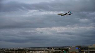The incident took place aboard a FlyDubai flight on Wednesday (AP)