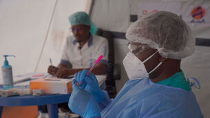 Clinical trials are seeking to stop the rare Bundibugyo strain (AP)