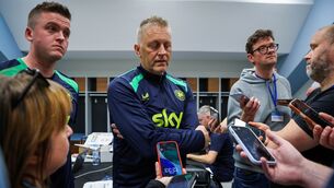 <p>HOT SEAT: Manager Heimir Hallgrímsson attends a press conference at the TSC Arena. Pic: Ryan Byrne/Inpho</p> <p>HOT SEAT: Manager Heimir Hallgrímsson attends a press conference at the TSC Arena. Pic: Ryan Byrne/Inpho</p>