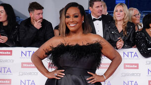 <p>Alison Hammond arriving for the National Television Awards. Picture: Ian West/PA</p>