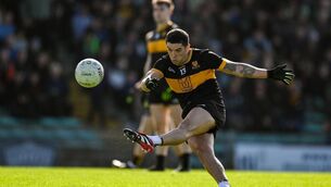 <p>Tony Brosnan was Dr Crokes main man on the day. Pic: Brendan Moran/Sportsfile</p>