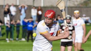 <p>Bandon’s Jack Cullinane scored an early goal to set the standard. Pic: Noel Sweeney</p>