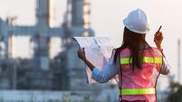 woman engineer and working new project in power plant, Engineer Concept,professional,safety,industry