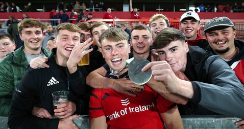 Charlie O’Shea with friends after the game 3/10/2026