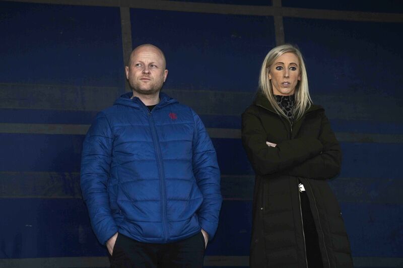 Loyalist spokesperson Jamie Bryson and Carla Lockhart of the DUP. Picture: Mark Marlow/PA Wire Loyalist spokesperson Jamie Bryson and Carla Lockhart of the DUP. Picture: Mark Marlow/PA Wire