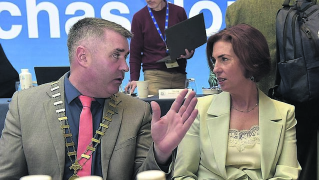 Teachers' Union of Ireland president Anthony Quinn and minister for education Hildegarde Naughton. Next Monday, TUI members will join their colleagues in industrial action. Picture Tommy Clancy <p>Teachers' Union of Ireland president Anthony Quinn and minister for education Hildegarde Naughton. Next Monday, TUI members will join their colleagues in industrial action. Picture Tommy Clancy</p>