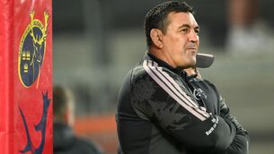 <p>Munster head coach Clayton McMillan before the United Rugby Championship match between Munster and Vodacom Bulls at Thomond Park. Pic: Brendan Moran/Sportsfile</p>