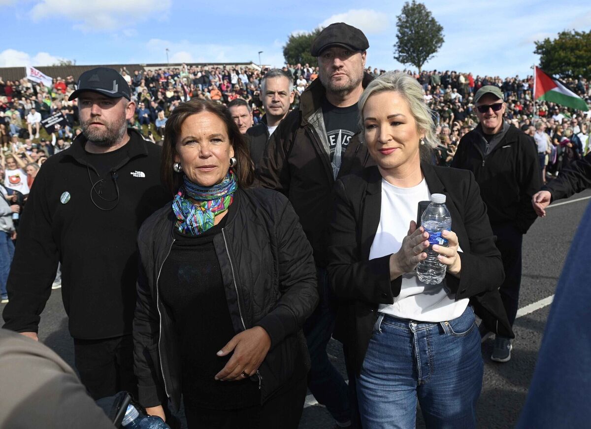 Sinn Féin President Mary Lou McDonald and Northern Ireland First Minister Michelle O’Neill. Picture: Mark Marlow/PA Wire