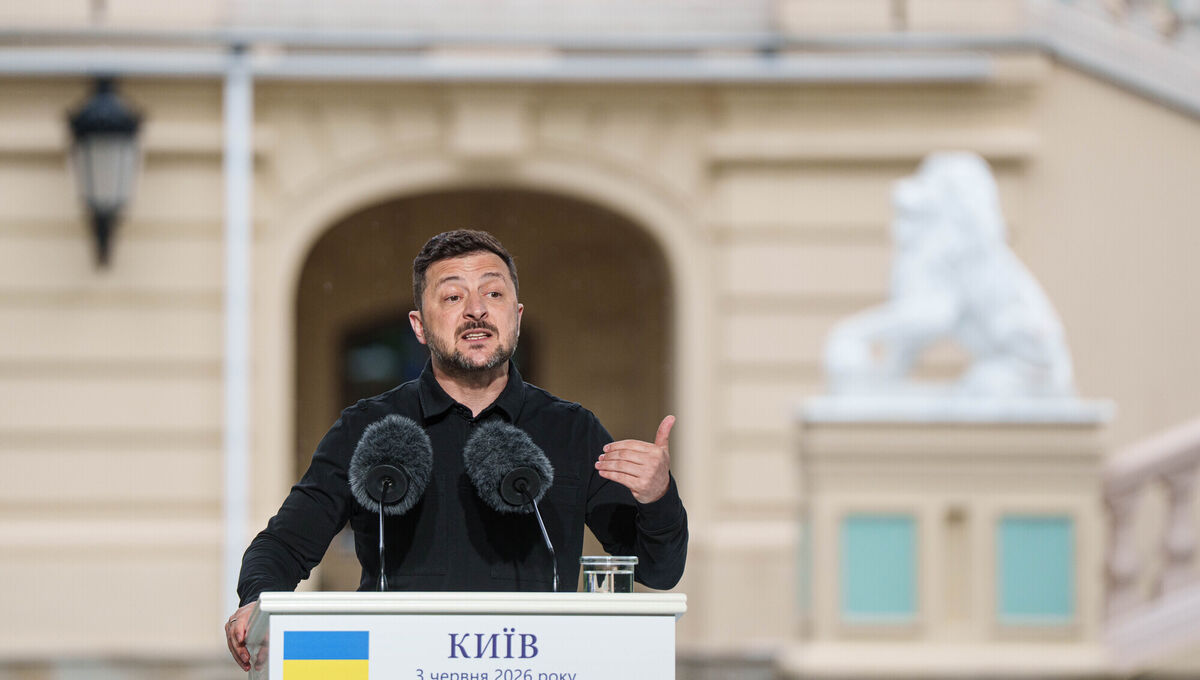 Ukraine's President Volodymyr Zelenskyy (AP Photo/Evgeniy Maloletka)