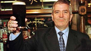 <p>Then finance minister Charlie McCreevy gets ready for the budget celebration in November 1999. Picture: Charlie Collins </p> <p>Then finance minister Charlie McCreevy gets ready for the budget celebration in November 1999. Picture: Charlie Collins </p>