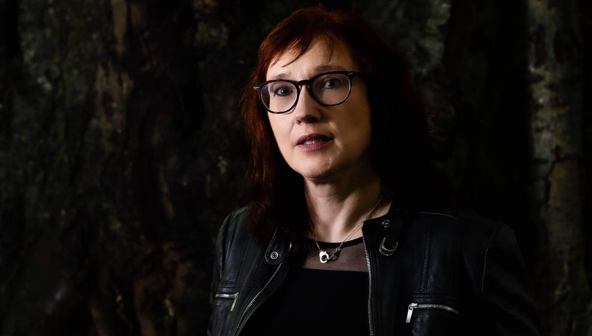 Sam Blake says the appeal of crime writing is in psychology. “People want to know what made someone ‘do it’." Picture: Alice-Rose Jordan 