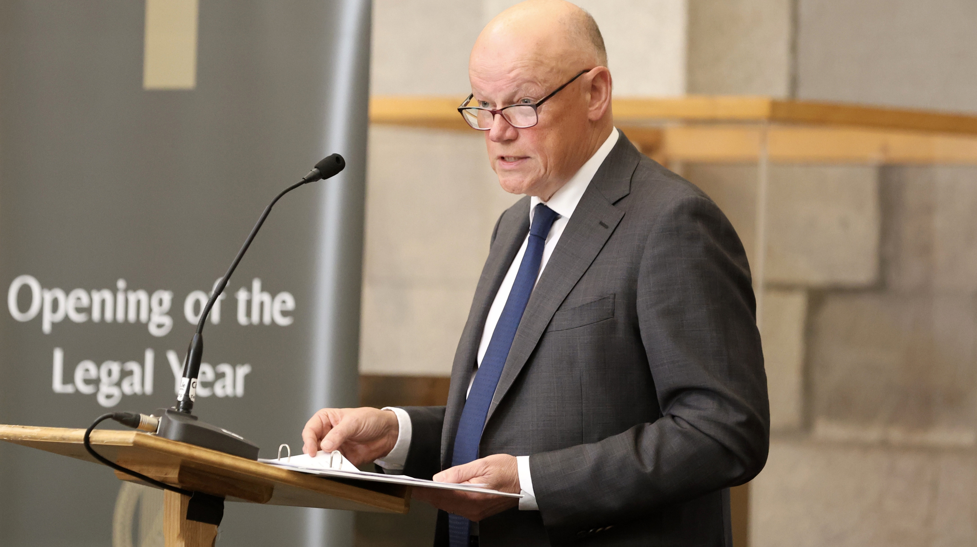  Chief Justice Donal O'Donnell said he hoped the dispute, which centres on a proposed flat fee to solicitors and where solicitors across the country have withdrawn their services 'can be brought to a conclusion soon'. File photo: Sasko Lazarov/Photocall Ireland