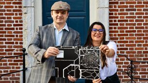 <p>Peter Zemek and Ayşegül Yüzel of Gearr Short Film Festival in Cork. </p> <p>Peter Zemek and Ayşegül Yüzel of Gearr Short Film Festival in Cork. </p>