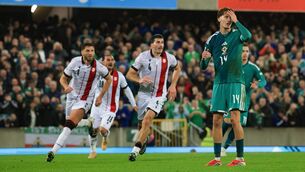 <p>Northern Ireland's Isaac Price missed an 84th minute penalty against Georgia. Pic: Liam McBurney/PA Wire.</p> <p>Northern Ireland's Isaac Price missed an 84th minute penalty against Georgia. Pic: Liam McBurney/PA Wire.</p>