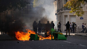 <p>Student unions in France have called for a national day of protest on Tuesday with more schools expected to be barricaded. (AP Photo/Aurelien Morissard)</p>