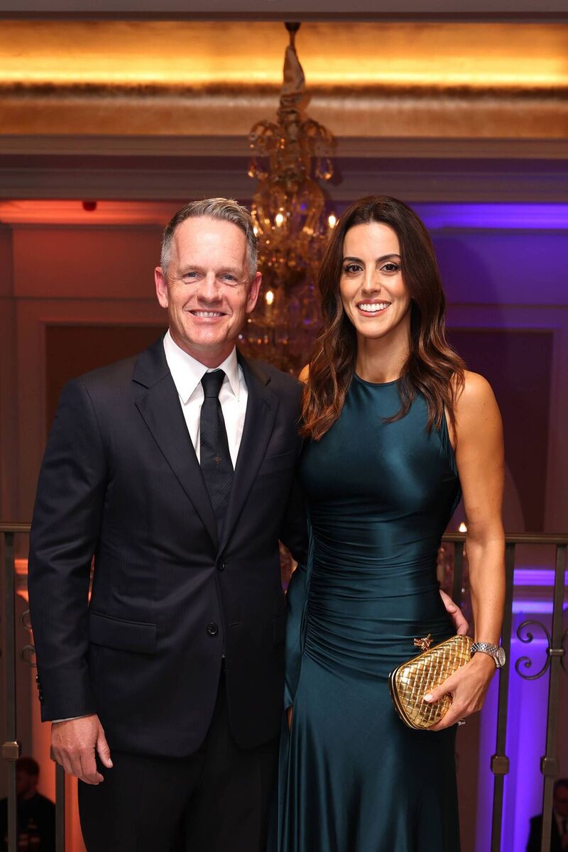 THE DONALDS: Luke Donald, Europe's returning Ryder Cup captain with his wife Diane at Adare Manor. Pic: Richard Heathcote/Getty Images
