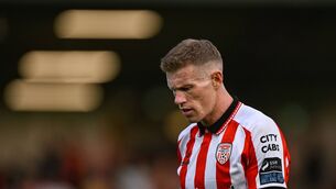 <p>MCCLEAN SLATE: James McClean insists he is ready to play for Derry City “when called upon” as he looks to put an end to his dispute with the club. Pic: Ramsey Cardy/Sportsfile</p>