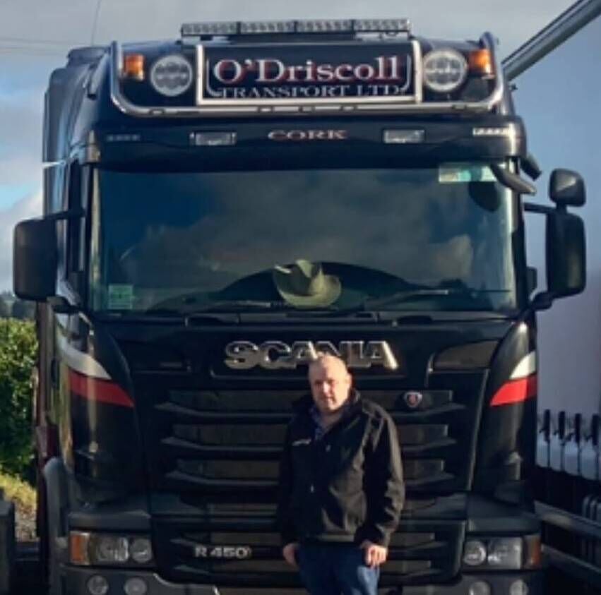 Tony O’Driscoll has worked in the industry for 23 years, shepherding machinery as well as cash and carry goods since he bought his first truck at 35.
