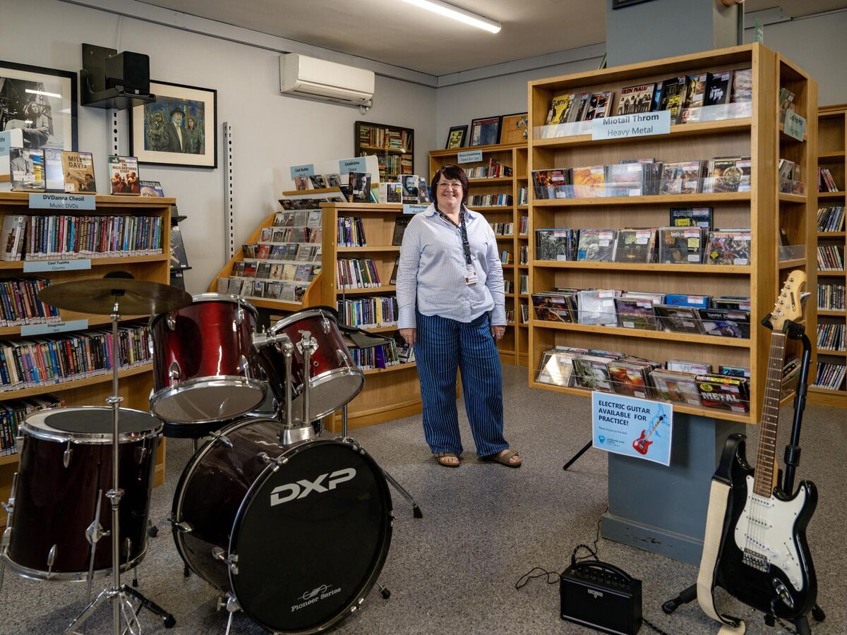 Margaret O’Sullivan in the Rory Gallagher Music Library at Cork City Library. Picture: Chani Anderson Margaret O’Sullivan in the Rory Gallagher Music Library at Cork City Library. Picture: Chani Anderson