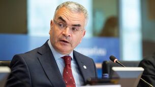 <p>Social protection minister Dara Calleary: 'We are not, in the first year, in a position to respond to the entire cost. My first job this year was to get [the cost-of-disability support] in as a budget line.' Picture: Alexis Haultot/EP</p>