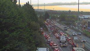 <p>Traffic on the N40 at J7. Picture: TII</p> <p>Traffic on the N40 at J7. Picture: TII</p>