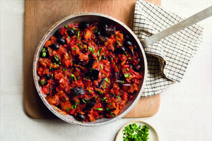 Mary Berry’s aubergine caponata