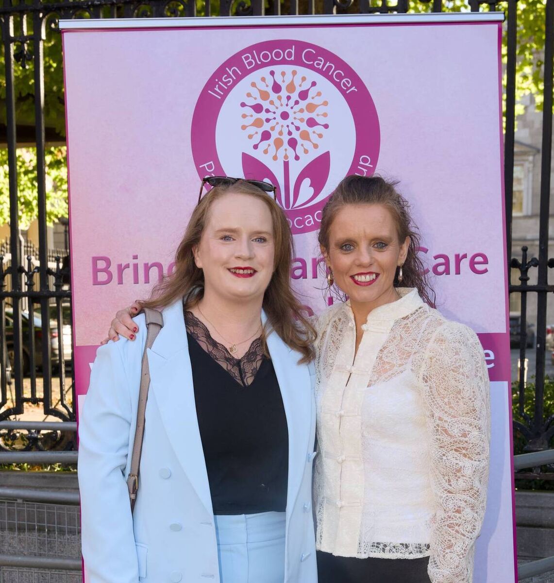 Senator Eileen Lynch and Mags McCarthy outside Leinster House today. Photo: Luke Brabazon Senator Eileen Lynch and Mags McCarthy outside Leinster House today. Photo: Luke Brabazon