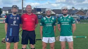 <p>From left, Castletroy captain Conor Langan pictured with match referee Michael Carey and St Colman's Fermoy joint captains Cody Scanlon and Oran Hegarty before their Munster U17 HC (Dean Ryan Cup) clash in Rathcormac on Wednesday.</p> <p>From left, Castletroy captain Conor Langan pictured with match referee Michael Carey and St Colman's Fermoy joint captains Cody Scanlon and Oran Hegarty before their Munster U17 HC (Dean Ryan Cup) clash in Rathcormac on Wednesday.</p>