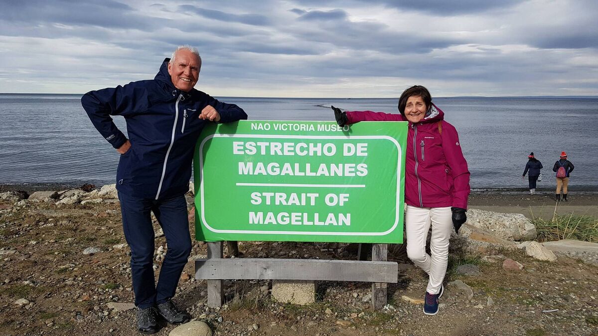 Michael Berry with his wife Wendy in Chile 