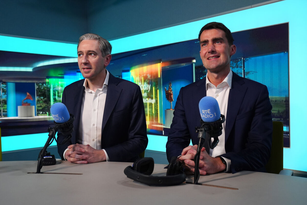 Finance Minister Simon Harris (left) and Public Expenditure Minister Jack Chambers after appearing on Today with David McCullagh at the RTE Radio Centre in Dublin on Wednesday. Picture: Brian Lawless/PA Finance Minister Simon Harris (left) and Public Expenditure Minister Jack Chambers after appearing on Today with David McCullagh at the RTE Radio Centre in Dublin on Wednesday. Picture: Brian Lawless/PA