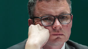 <p>Culture, communications and sport minister Patrick O'Donovan at yesterday's post-budget press conference. Picture: PA</p> <p>Culture, communications and sport minister Patrick O'Donovan at yesterday's post-budget press conference. Picture: PA</p>