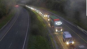 <p>Motorists are already seeing delays as of 7.30 am, with the M8 going into Cork City seeing tailbacks at the Dunkettle exit. </p>
