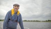 Senior man on the open waters