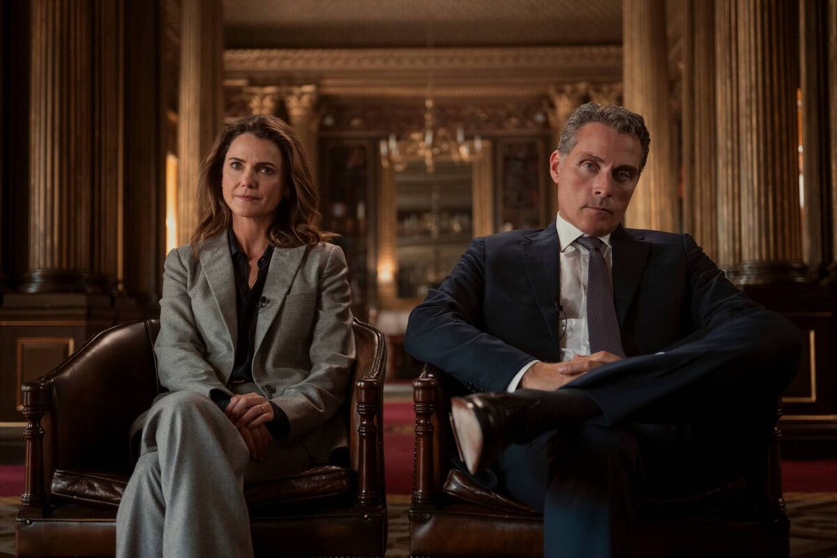 The Diplomat. (L to R) Keri Russell as Kate Wyler, Rufus Sewell as Hal Wyler in episode 305 of The Diplomat. Picture: Liam Daniel/Netflix © 2025 The Diplomat. (L to R) Keri Russell as Kate Wyler, Rufus Sewell as Hal Wyler in episode 305 of The Diplomat. Picture: Liam Daniel/Netflix © 2025