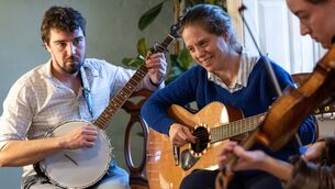 <p>Musicians playing at the recent launch of Cork Folk Festival in Civic Trust House. Picture: Darragh Kane</p>