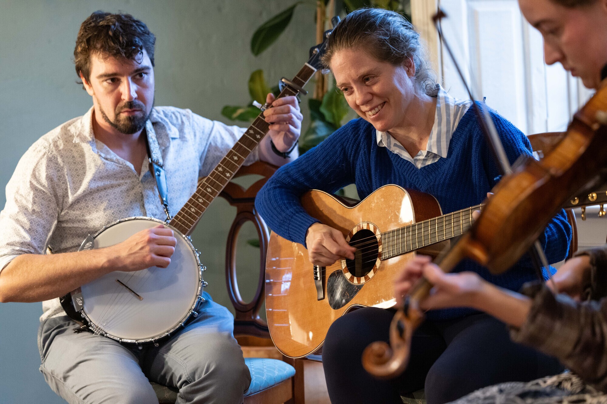 Musicians playing at the recent launch of Cork Folk Festival in Civic Trust House. Picture: Darragh Kane