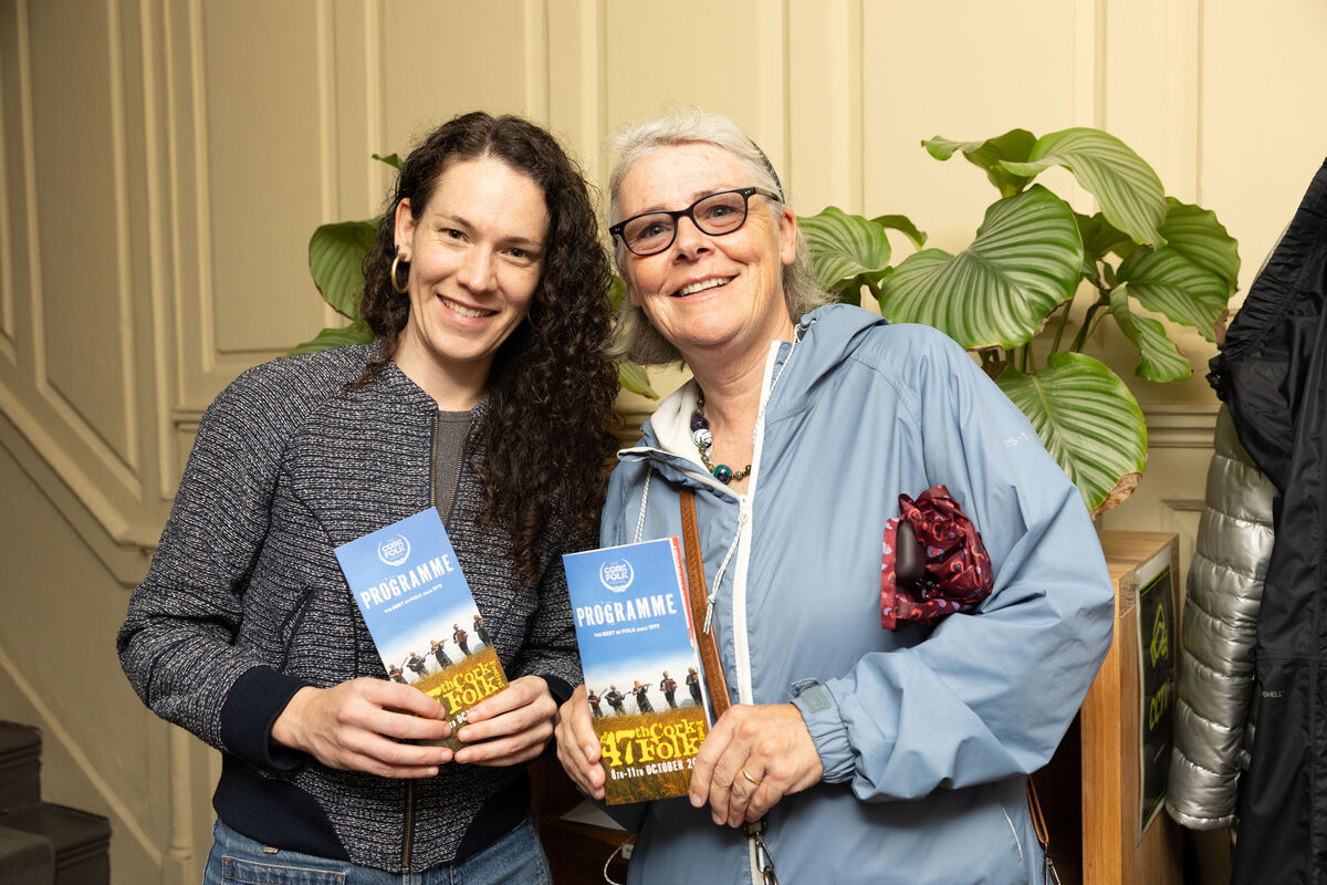 Coleen Freeman and Catherine Millard, Douglas, at the official launch.