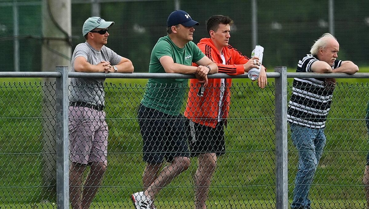 James Horan, 2nd from left, and Cillian O'Connor. Pic: Brendan Moran/Sportsfile James Horan, 2nd from left, and Cillian O'Connor. Pic: Brendan Moran/Sportsfile